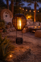 ibiza solar lamp, solar hanglamp tuin, boho buitenlamp, jute solar lamp, solar verlichting tuin, ibiza tuinlamp, buitenlamp zonne energie
